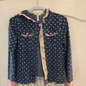 Matilda Jane Polka Dot Kids Jacket 
Size 14 “far from fiction jacket”